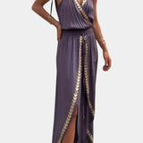 Lorena - Vestido Mono Detalhes Dourados