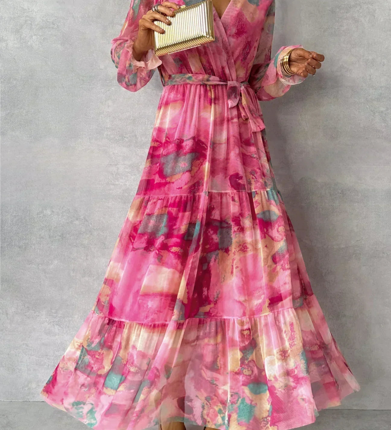 Luísa - Vestido Floral de Envolver