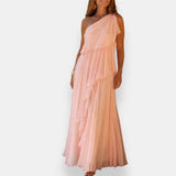 Leonor | Vestido Assimétrico com Volantes