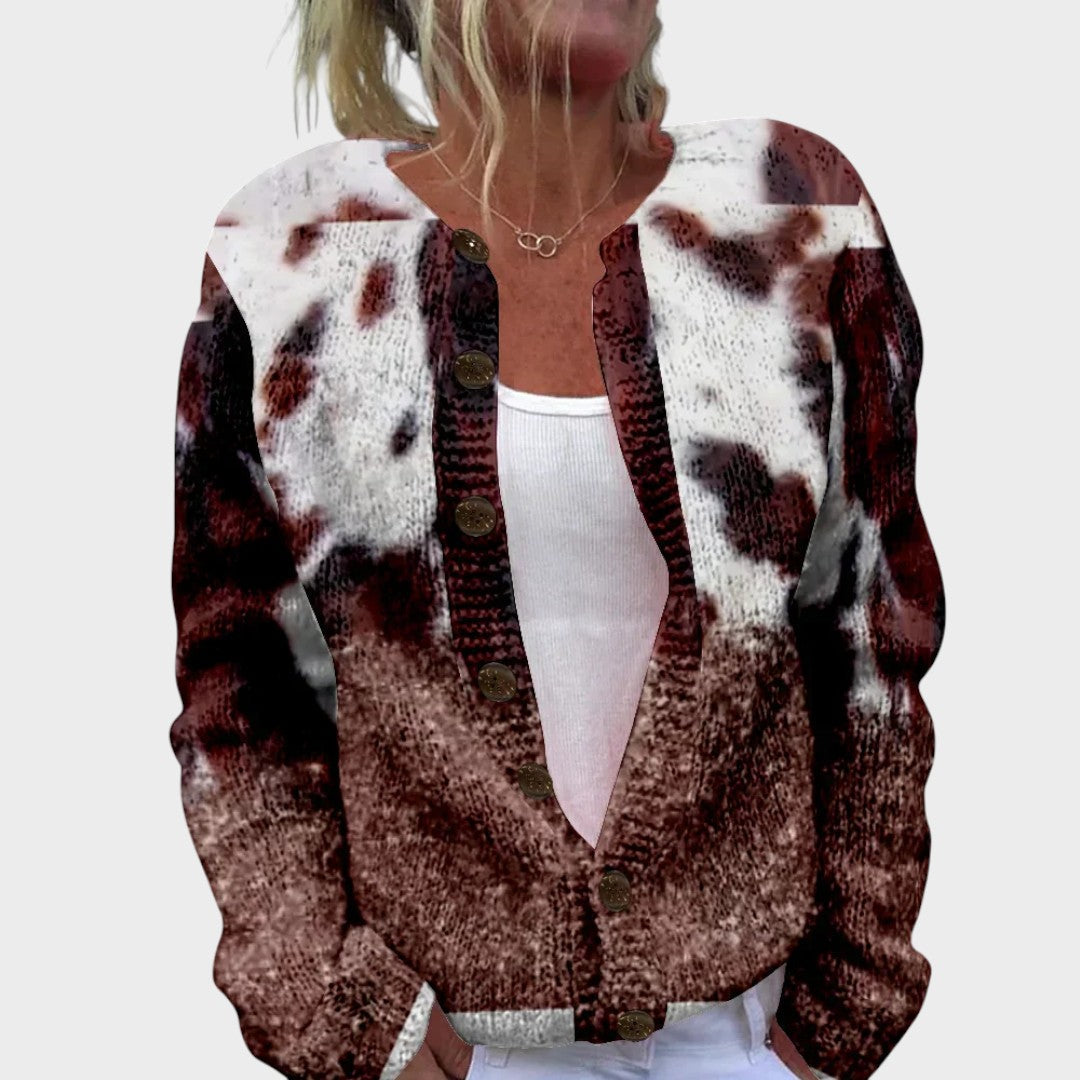 Leonor - Cardigan Floral de Outono