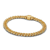 Pulseira Cubana com Moissanite