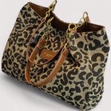 Lévrier – Sacola de Compras em Lona Leopardo