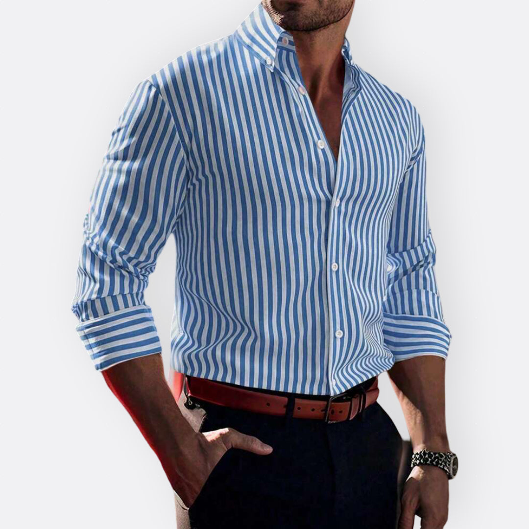 Artur - Camisa Clássica às Riscas