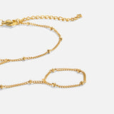 Pulseira de corrente dourada