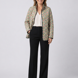 Leonor | Casaco Matelassado Tecido Floral Amélie