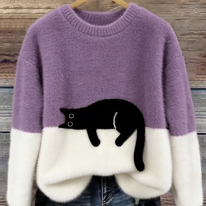 Maria - Camisola Larga de Gatos