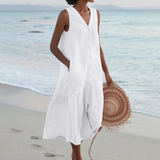 Celeste - Vestido com Decote em V