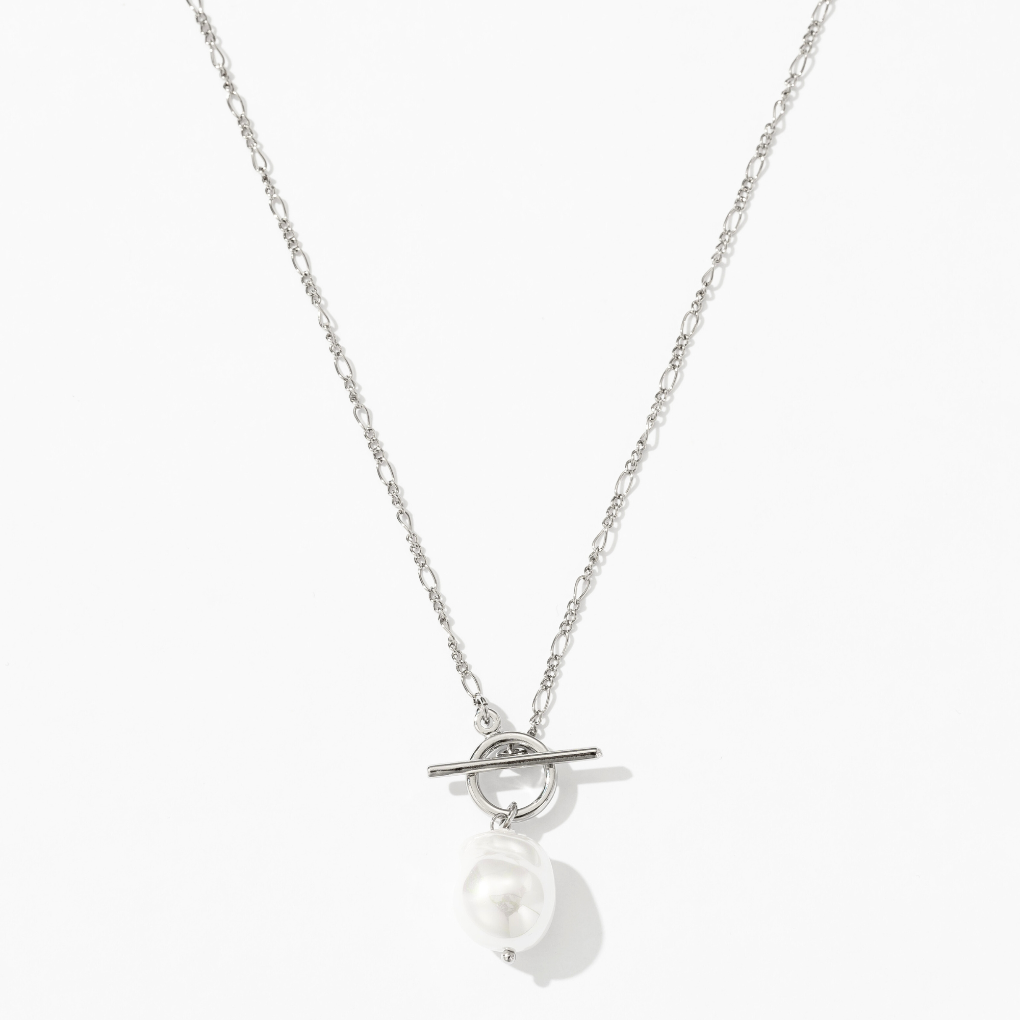 Colar Elegante com Pérola Dourada