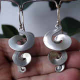 Brincos Espiral Vintage em Prata