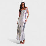 Sparkle Silver - Vestido de gala noite