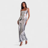 Sparkle Silver - Vestido de gala noite