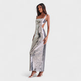 Sparkle Silver - Vestido de gala noite