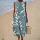 Robe de Verão Confortável Sem Mangas