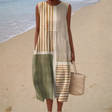 Robe de Verão Confortável Sem Mangas