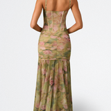 Isamara - Vestido Largo com Corpete