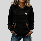 Noelle™ | Sweatshirt de Gola Redonda em Cores
