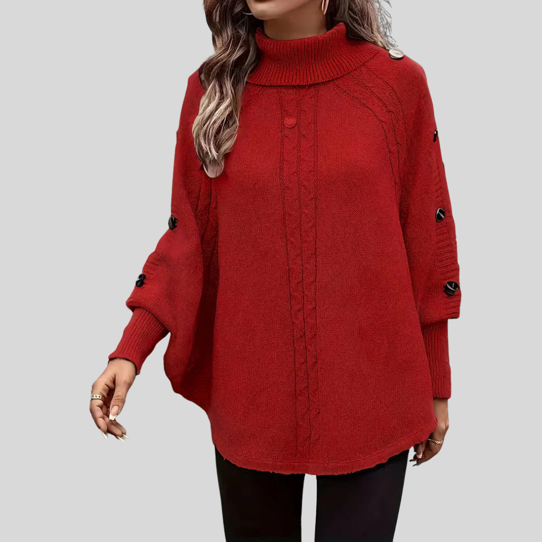 Norelle™ | Pullover de Gola Alta em Malha