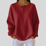 Nessa™ | Sweatshirt Henley Casual