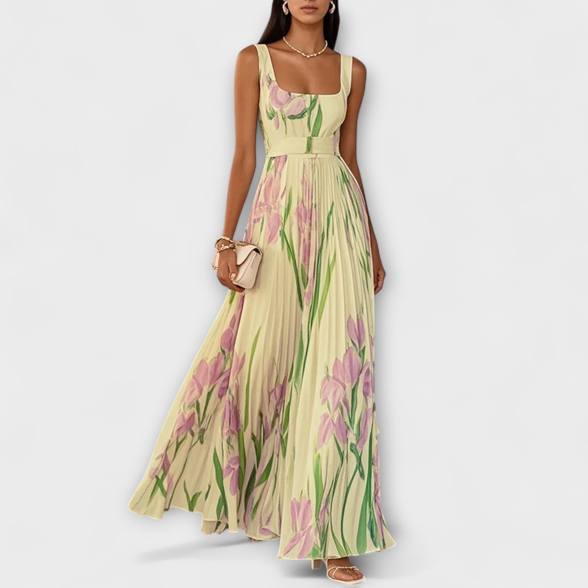 Penélope - Vestido Maxi em Chiffon