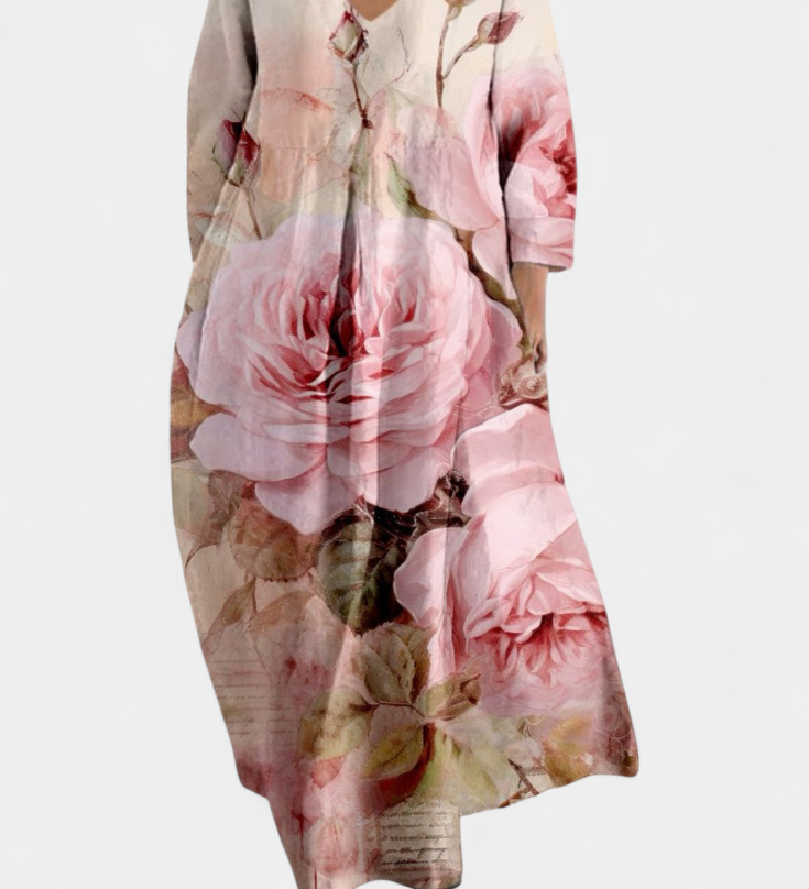 Ana - Vestido Fluido com Estampa