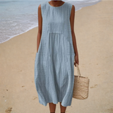 Robe de Verão Confortável Sem Mangas