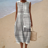Robe de Verão Confortável Sem Mangas