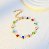Pulseira única em forma de coração