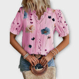 Emília - Blusa com decote em V