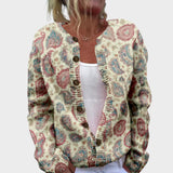 Leonor - Cardigan Floral de Outono
