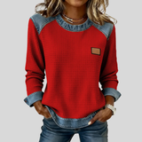 Delancine™ | Sweatshirt em Design Patchwork