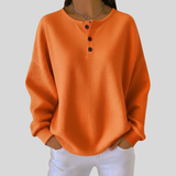 Nessa™ | Sweatshirt Henley Casual