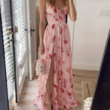 Sónia - Vestido midi padrão floral