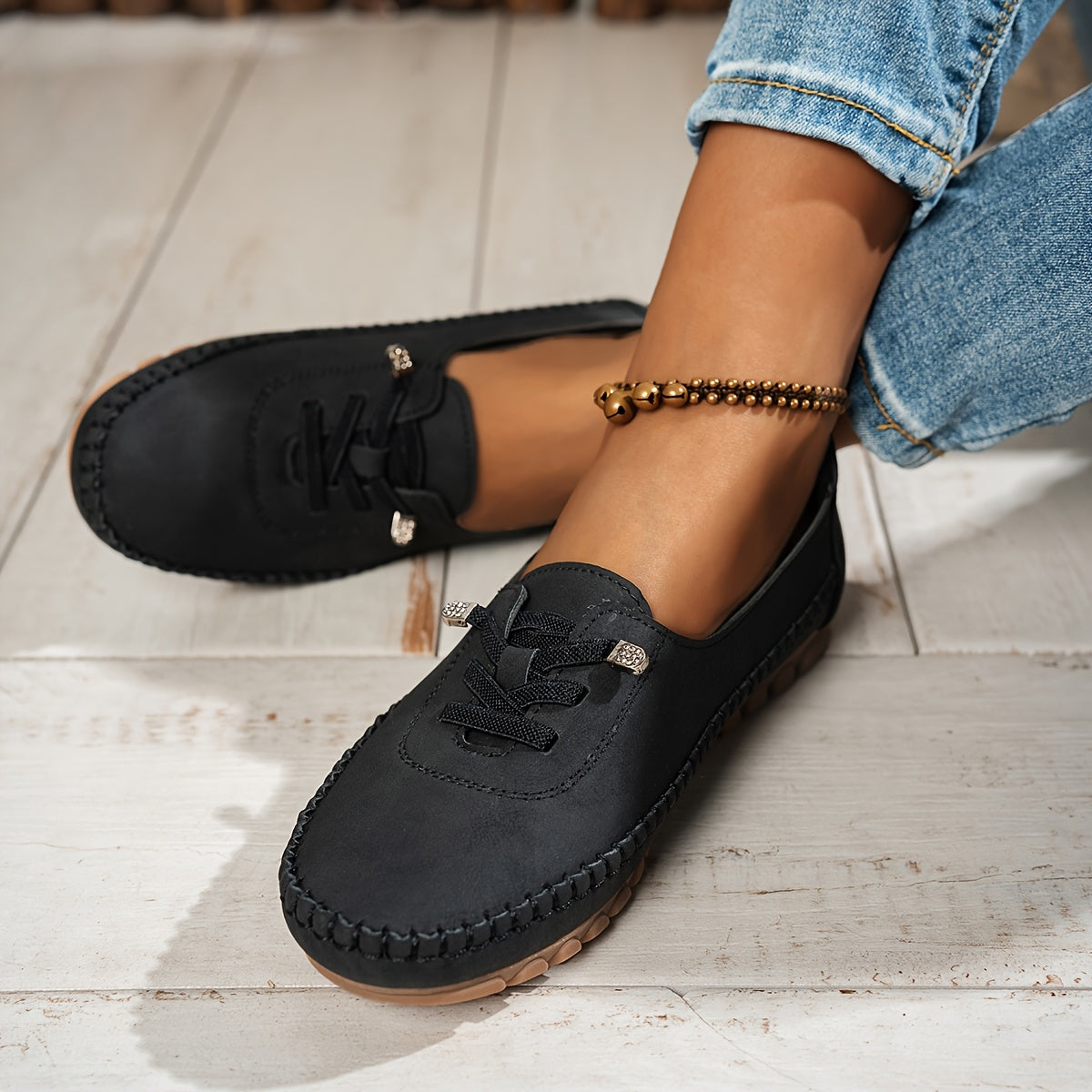Catarina - Mocassins de Camurça