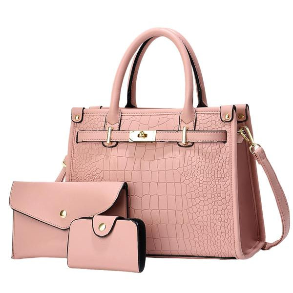 Bella Borsa - Bolsa de Ombro com Estampa de Crocodilo