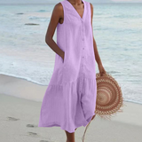 Celeste - Vestido com Decote em V