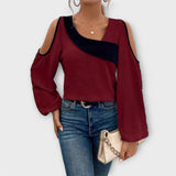 Escarlate - Blusa com decote quadrado