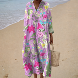 Robe de Verão Impressa Flatter