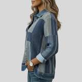 Meridell™ | Sweater com Estampa de Blocos de Cor