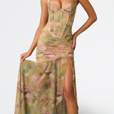 Isamara - Vestido Largo com Corpete