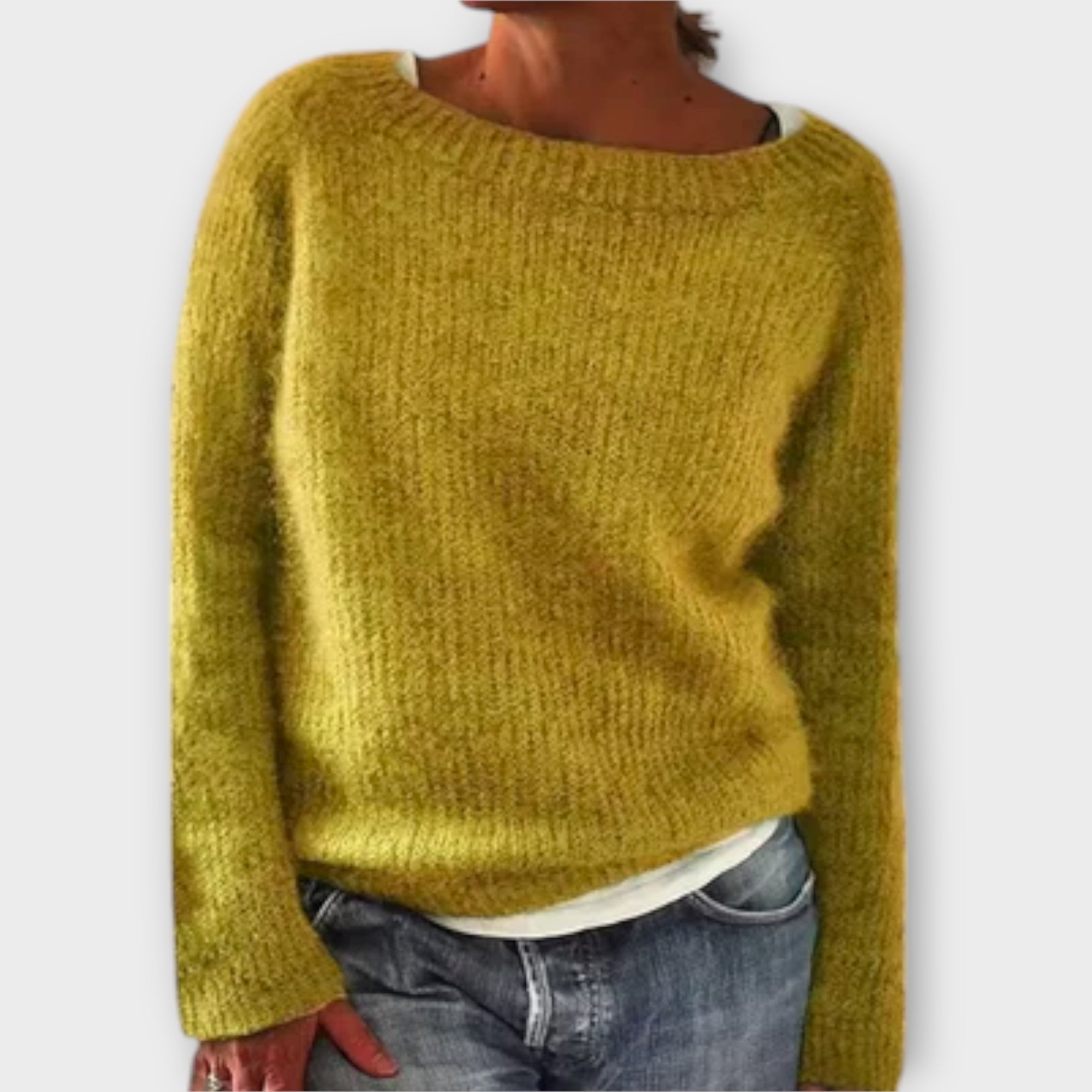 Bruna – camisola de malha de cor única