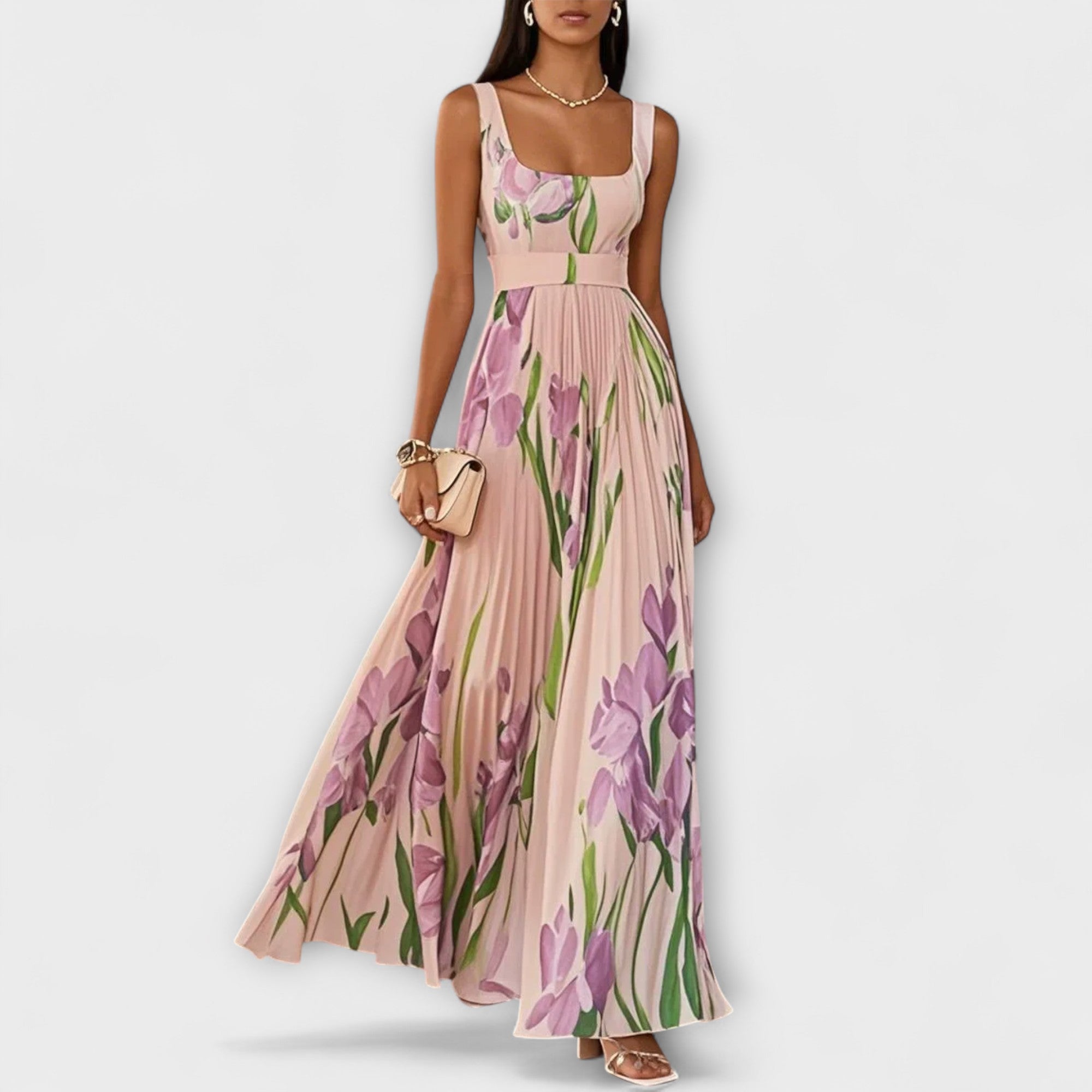 Penélope - Vestido Maxi em Chiffon