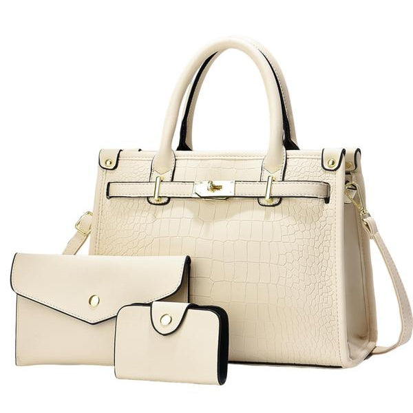 Bella Borsa - Bolsa de Ombro com Estampa de Crocodilo