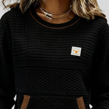 Noelle™ | Sweatshirt de Gola Redonda em Cores