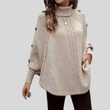 Norelle™ | Pullover de Gola Alta em Malha