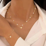 Conjunto de Colar e Pulseira Minimalista Elegante