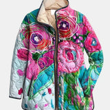 Alcina | Casaco Matelassado Aquarela Floral Lucie
