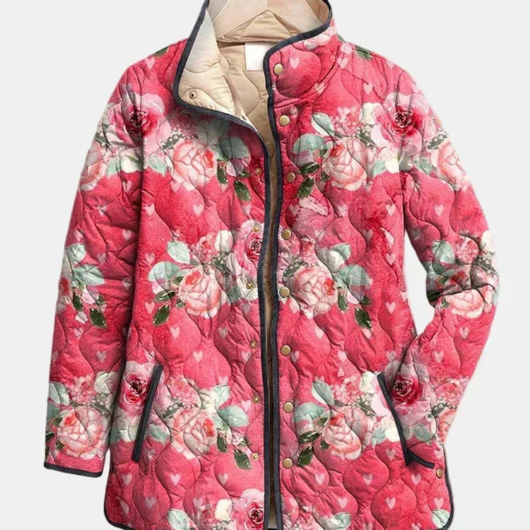 Susana | Casaco Matelassado Rosas Poudradas Christine