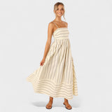 Camila - Vestido Listrado Fresco