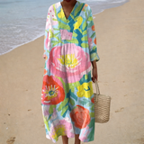 Robe de Verão Estampada Lisonjeira