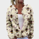 Leonor - Cardigan Floral de Outono
